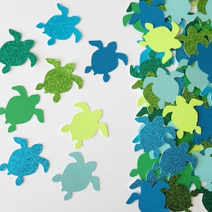 Turtle Confetti - Set of 120 - Party Decor - Under the Sea Party