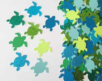 Turtle Confetti - Set of 120 - Party Decor - Under the Sea Party