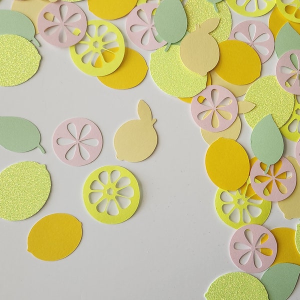 Lemon Confetti  - Set of 110 - Party Decor - Table Confetti - Bridal Shower