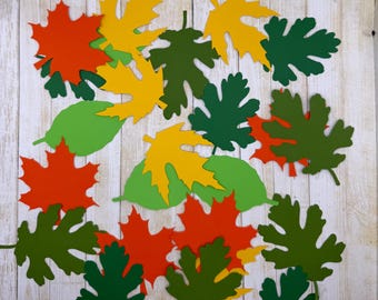 Troqueles de hojas - Juego de 25 - Troqueles de otoño, decoración de mesa