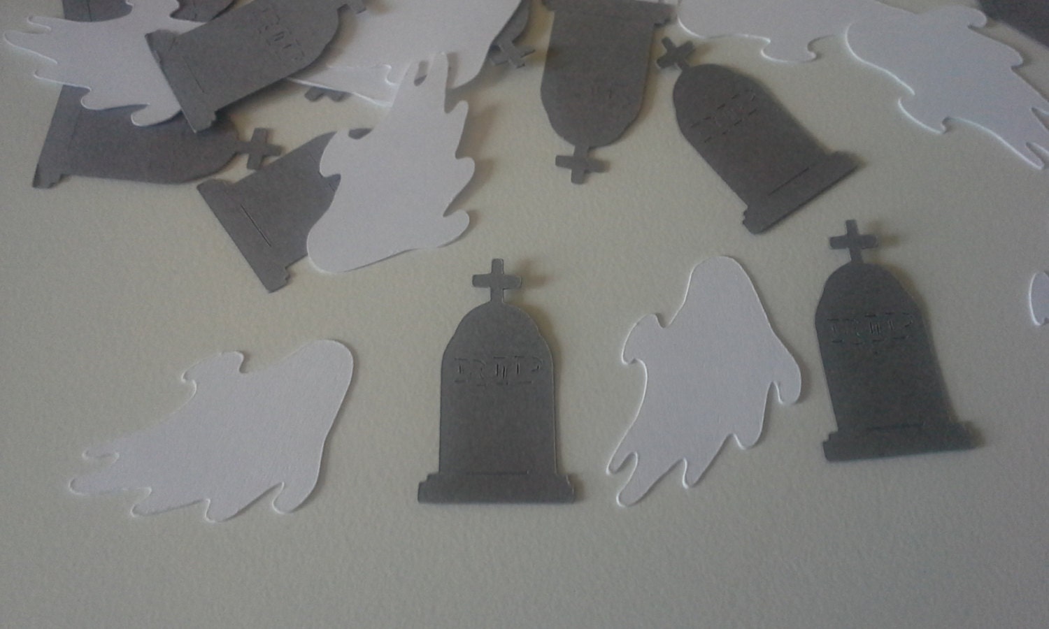 Halloween Confetti Ghosts & Tombstone Set of 100 Table Etsy