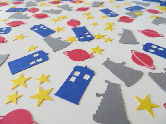 Doctor Who Confetti Set Of 170 Dalek Tardis Party Decor