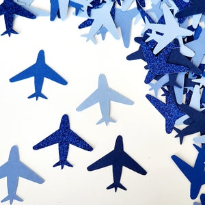 Airplane Confetti - Set of 100 - Party Decor - Table Confetti