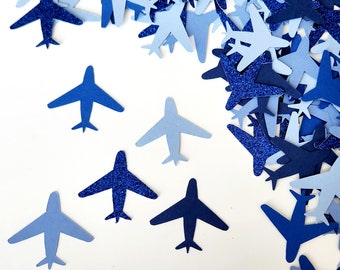 Airplane Confetti - Set of 100 - Party Decor - Table Confetti