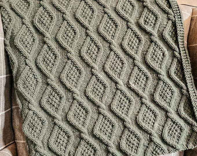 The Thistle Meadow Blanket Knitting Pattern
