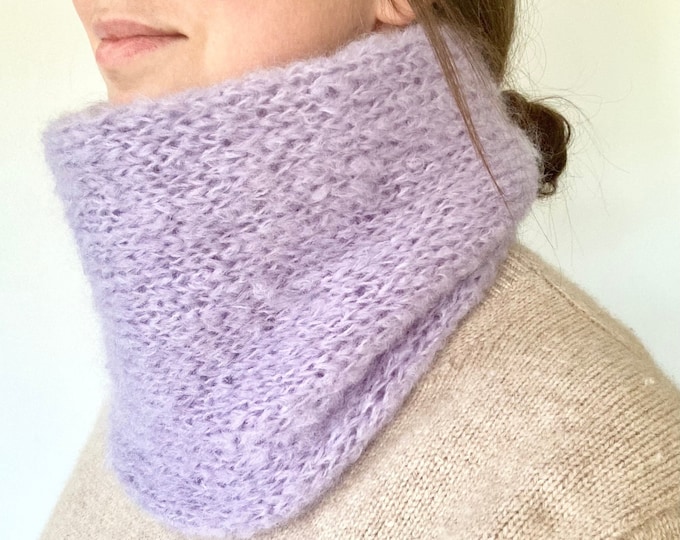 EASY Beginner Knit Scarf Cowl / Cowl Knitting Pattern / Scarf Knitting Pattern / Adult Chunky Knit Scarf Knitting Pattern / Easy Knitting