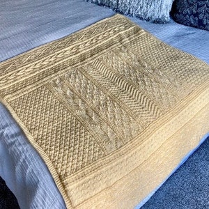 Pattern / Knitting Pattern / Blanket Knitting Pattern / Easy Beginner Blanket Knitting Pattern / Knit and Purl Only Blanket Knitting Pattern image 8