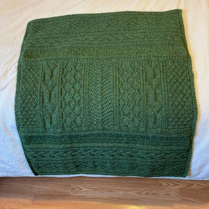 Pattern / Knitting Pattern / Blanket Knitting Pattern / Easy Beginner Blanket Knitting Pattern / Knit and Purl Only Blanket Knitting Pattern image 6
