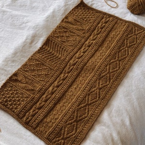 Pattern / Knitting Pattern / Blanket Knitting Pattern / Easy Beginner Blanket Knitting Pattern / Knit and Purl Only Blanket Knitting Pattern image 3