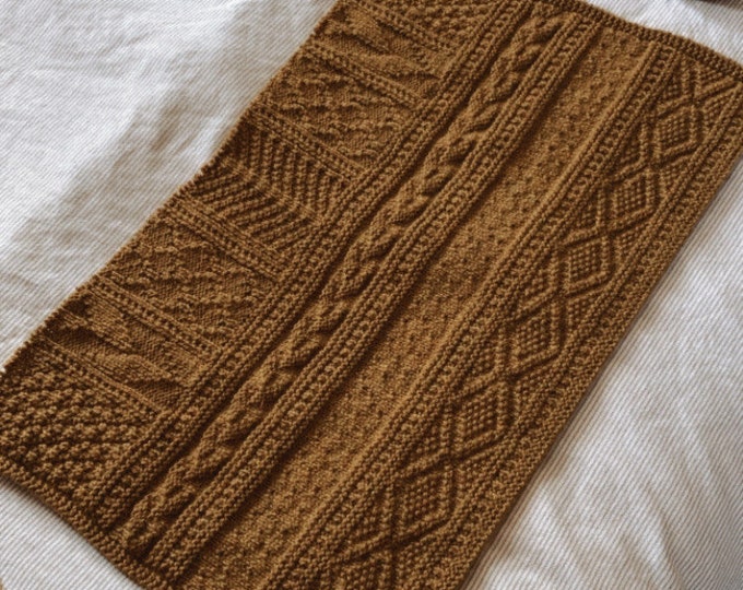 The Knit and Purl Only Blanket Knitting Pattern
