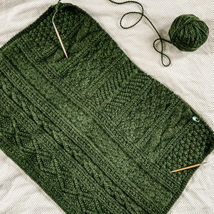 Pattern / Knitting Pattern / Blanket Knitting Pattern / Easy Beginner Blanket Knitting Pattern / Knit and Purl Only Blanket Knitting Pattern image 9