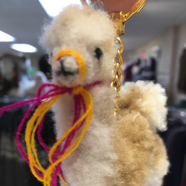 Fox Wire Farm Alpaca Doll Keychain