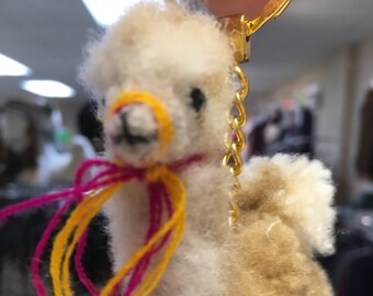 Fox Wire Farm Alpaca Doll Keychain