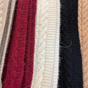 100% Alpaka handgefertigter klassischer Zopfmusterschal, luxuriös weicher und leichter Winterschal, eleganter, stilvoller Schal, ideales Geschenk für Sie und Ihn
