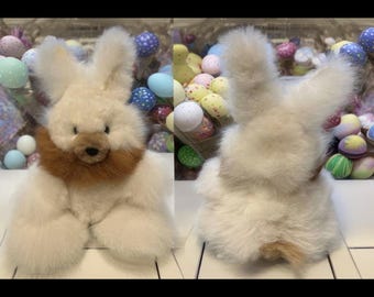 ベビーアルパカ毛ぬいぐるみ(うさぎ) ぬいぐるみ うさぎ アルパカ 原毛 ハンドメイド ペルー MAITE マイテ