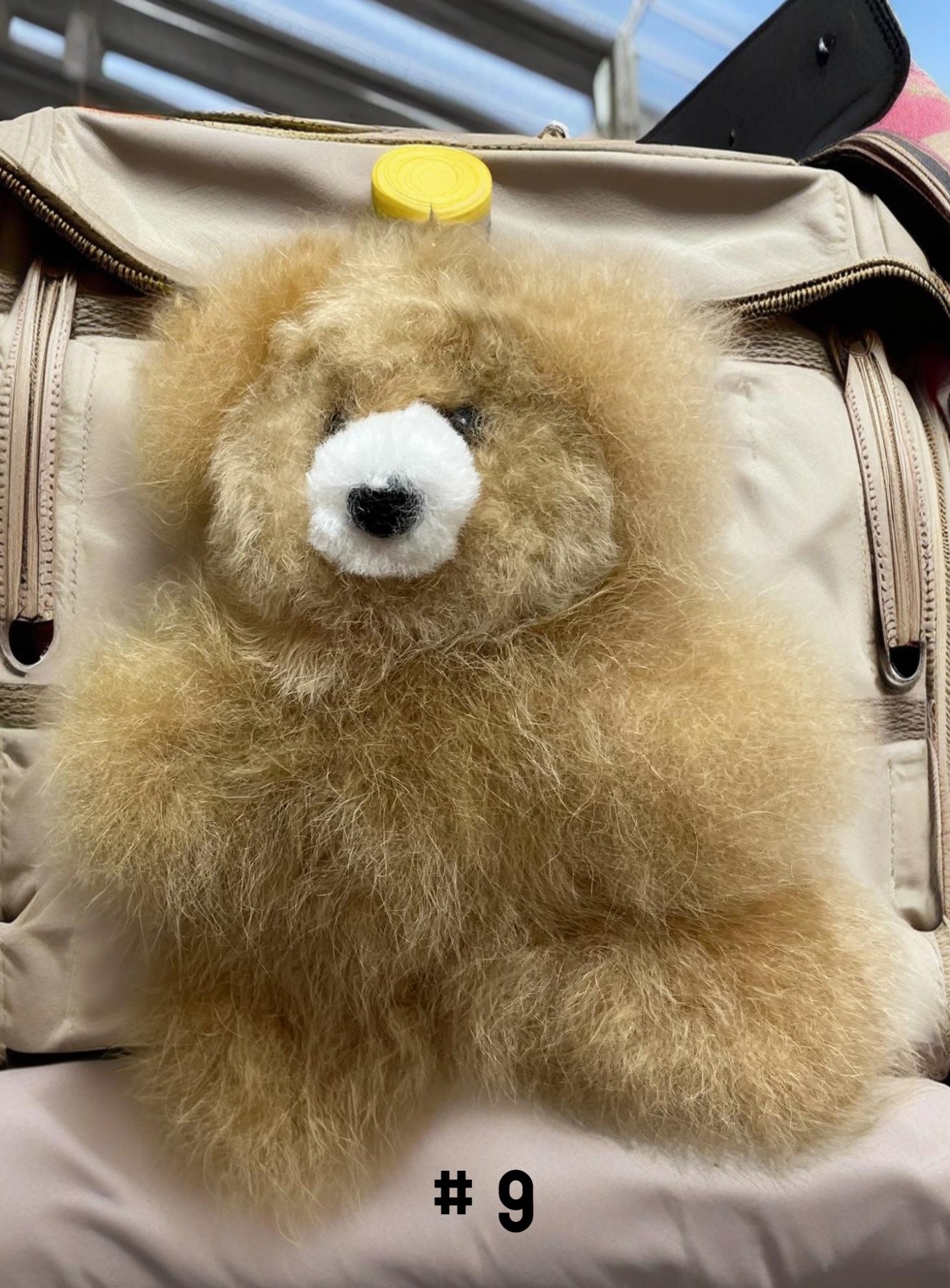 アルパカテディベアキーホルダー：バッグ用6インチぬいぐるみチャーム