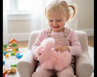 Rainbow Meadow Snuggle Bunny – Soft-as-a-Cloud Alpaca Friend