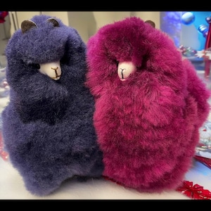 Holiday Baby Alpaca Doll, Handmade Soft Cranberry or Sugarplum Alpaca Toy, Unique Gift for Kids & Adults, Ideal Birthday Gift, Home Decor