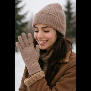 Guantes de alpaca Fox Wire Farm: guantes aislantes y cálidos de peso medio