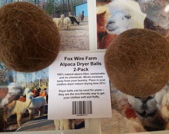 Fox Wire Farm Alpaca Dryer Balls - 2 Pack