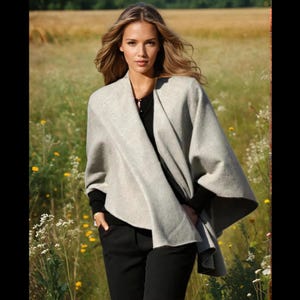 100% Baby Alpaka Ruana, luxuriöse, weiche Hülle für Sommer- und Winterschicht, ultraweicher, leichter Schal für Reisen, perfektes Geschenk für Frauen