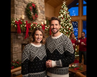 Heavyweight Alpaca Pullover Sweater: Cozy Knit Winter Pattern