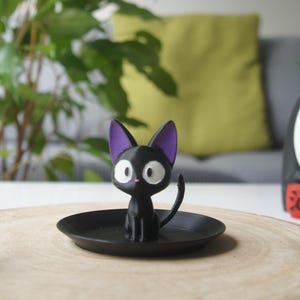 Bandeja fofa Jiji – Presente do Studio Ghibli – Porta-joias Kiki’s Delivery Service – Organizador fofo de anime