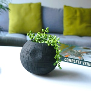 Star wars gift for him, Death Star planter boyfriend present, sci-fi pot