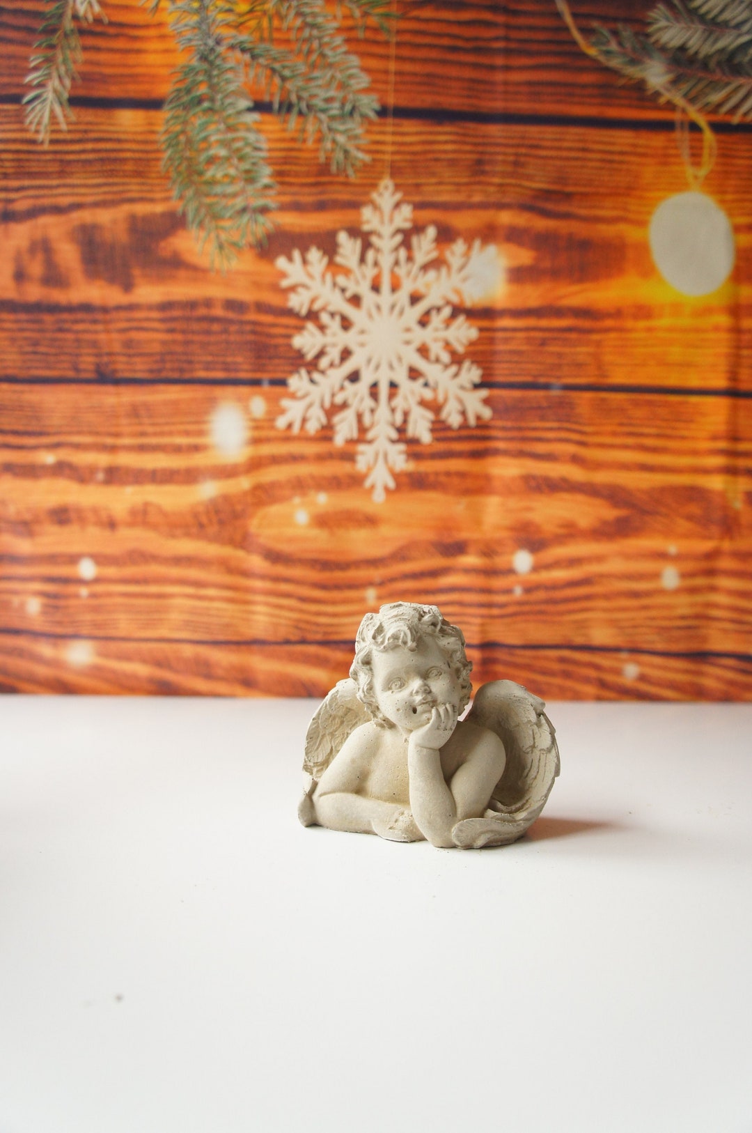 Guardian Angel, Concrete Angel Home Decoration, Christmas Cherub Etsy