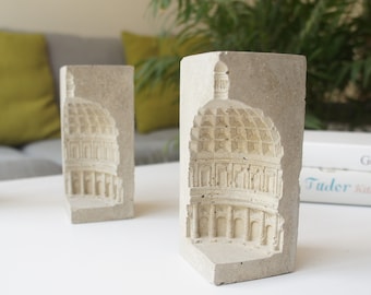 Pantheon, Rome architecture candle holder from concrete, architecture fine art