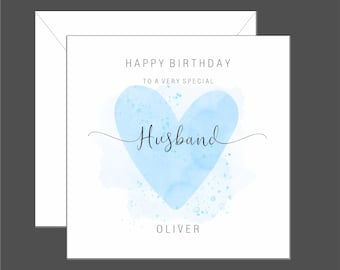 Birthday Card for Husband, Husband Birthday Card, You Mean the World to ...