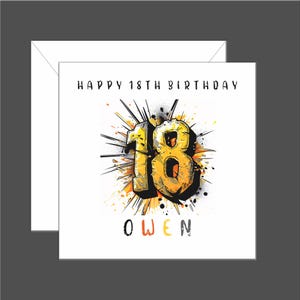 12th Birthday Card, Personalised 12, Twelfth, Son, Daughter, Grandson, Granddaughter, Alternative Grunge Design, Teenager image 10