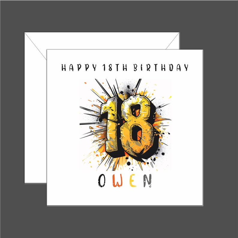 12th Birthday Card, Personalised 12, Twelfth, Son, Daughter, Grandson, Granddaughter, Alternative Grunge Design, Teenager image 10
