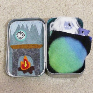 Sewing Pattern Yeti in a Tin Travel Toy for Making a Yeti in a Repurposed Mint Tin PDF Instant ePattern Download ONLY! EASY Skill Level