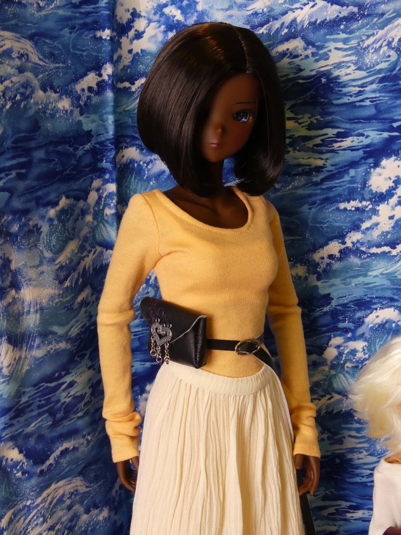 Smart Doll or BJD Adventurer/'s Burgundy Owl Steampunk Pouch and Belt Choice of Fit for Ball-Jointed Dolls Smart Dolls 13 14 16