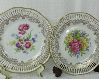 Winterling Bavaria Germany 63 MCM Nuclear Pink Starburst Bavaria Germany 63 Heavy Platter 13 Gold Trim
