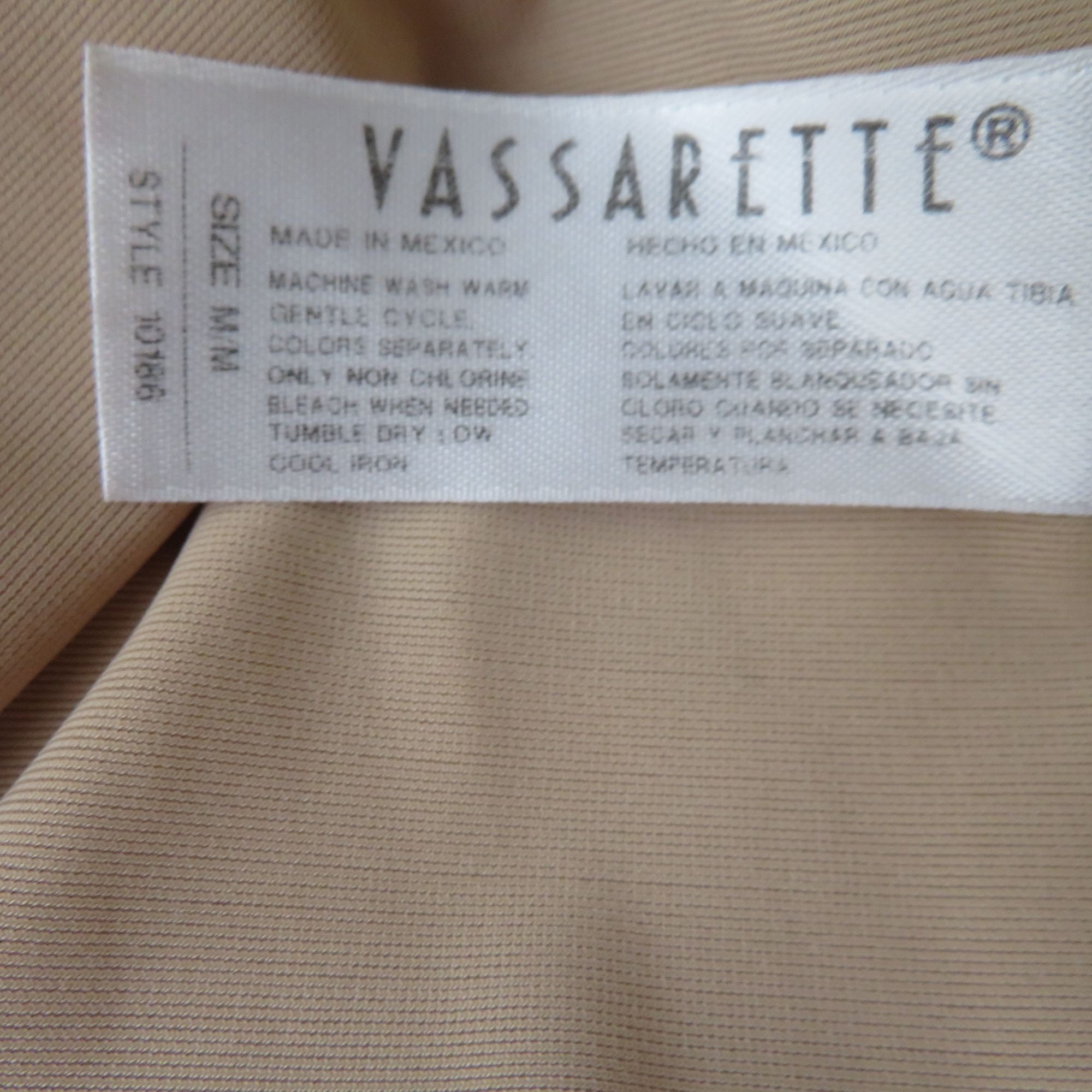 Vintage Vassarette Nude Full Length Slip Dress Slip M Nylon Stretch Modest  Lingerie 