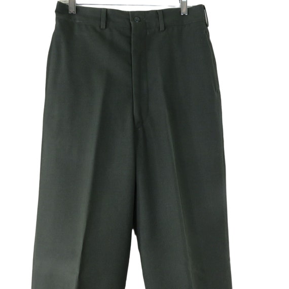 Vintage 70s Military Army Green Dress Pants Uniform M… Gem