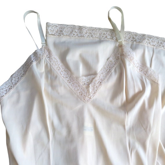 Vintage Maxi Nylon Slip Dress Slip Dress S Nude L… - image 1