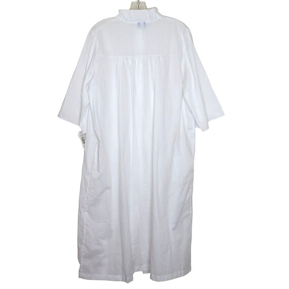 Vintge Nancy King White Housecoat Robe Nightgown … - image 9