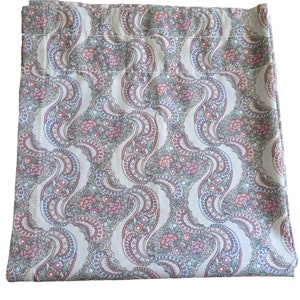 Vintage Louis Nichole Ungefütterte Vorhang Panel Floral Pocket Rod New Old Stock