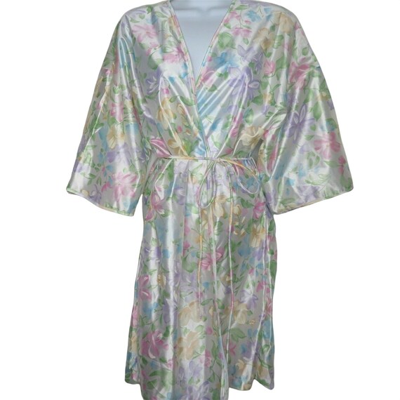 Vintage Peou de Rose Robe S Multicolor Floral Bel… - image 4