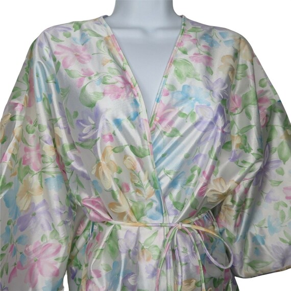 Vintage Peou de Rose Robe S Multicolor Floral Bel… - image 8