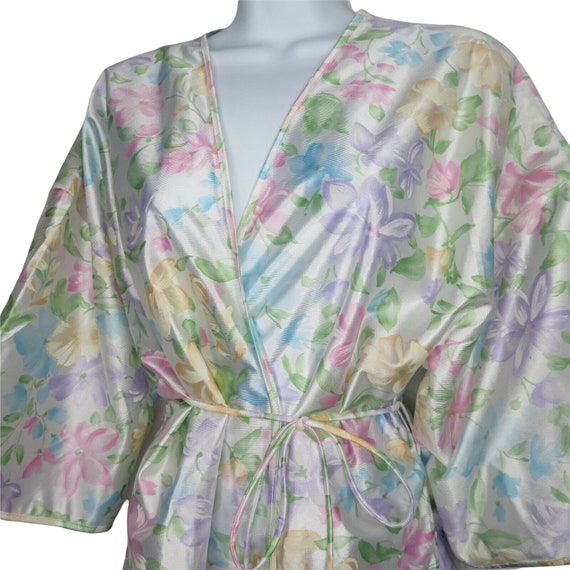 Vintage Peou de Rose Robe S Multicolor Floral Bel… - image 9