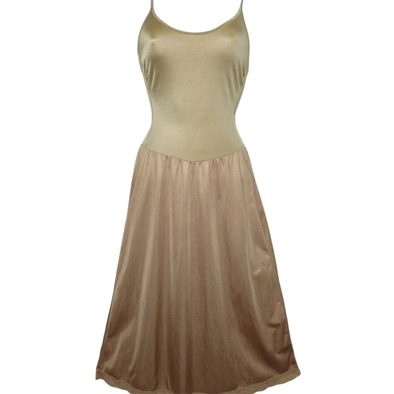 Vintage 60s Berlei Full Fitted Dress Slip Dress S… - image 4