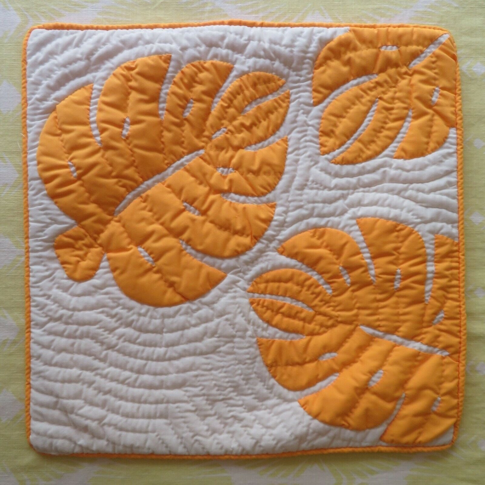 Vintage Hawaiian quilt handmade hand quilted appliquéd pillow Etsy