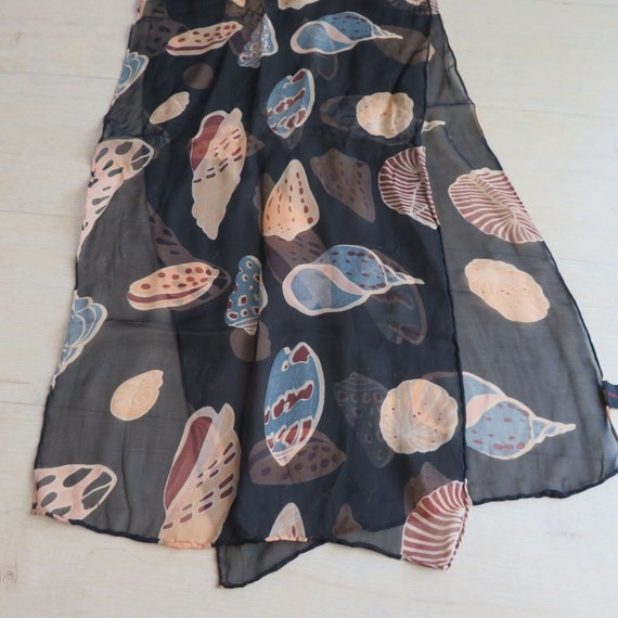 REDfish DESIGNS Vintage Sheer Silk Neck Scarf Han… - image 1