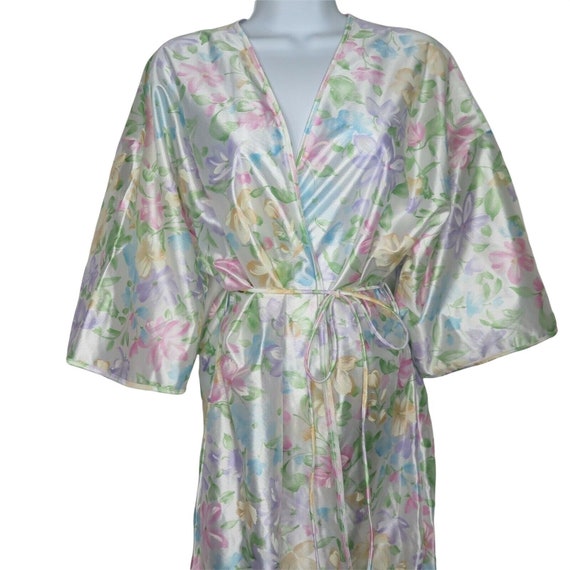 Vintage Peou de Rose Robe S Multicolor Floral Bel… - image 2