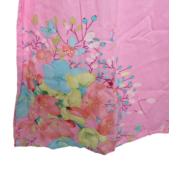 Vintage Womens New Pink Floral Shift Tank Dress M… - image 6