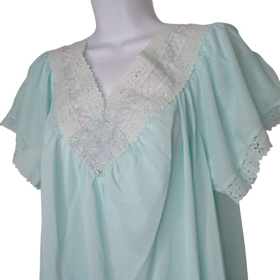 Vintage Kelly Reed Nylon Nightgown Housedress L B… - image 7
